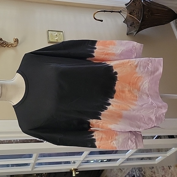 Mud Pie Tops - Mud Pie Iris Tie Dye Sweatshirt navy pink white 100% cotton sz Small/Medium …New